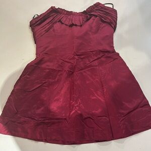 Miu Miu mini red satin cocktail dress | Size 42